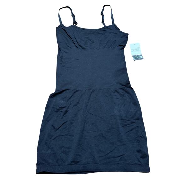 Yummie Heather Thomson Seamlessly Shaped Emma Convertible Cami Slip Black M/L - Picture 1 of 8